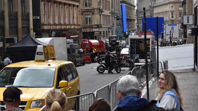 Set de rodaje de Spider-Man: Brand New Day con cámaras y equipos de producción cinematográfica