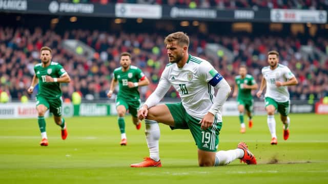 Fotballspiller med kneskade på banen under eliteseriekamp i Fredrikstad, Norge