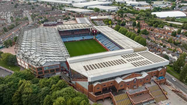 Villa Park, het stadion van Aston Villa in Birmingham