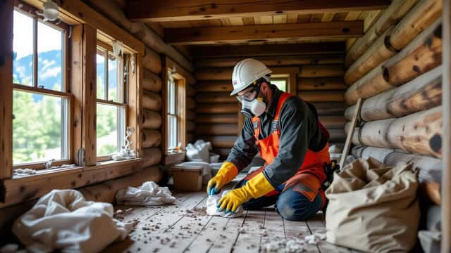 Mann i vernedrakt rydder norsk hytte for å unngå smitte fra musepest