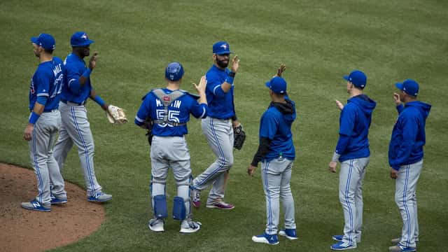 Toronto Blue Jays baseball player in action during a 2026 game