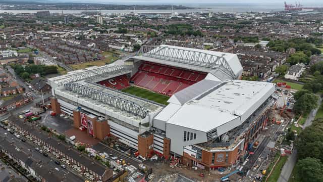 Anfield stadion, Liverpool Football Club, hjemsted for Premier League-kamper
