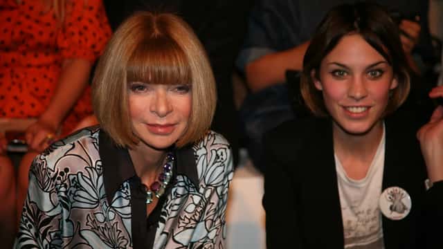 Anna Wintour at fashion event with Alexa Chung