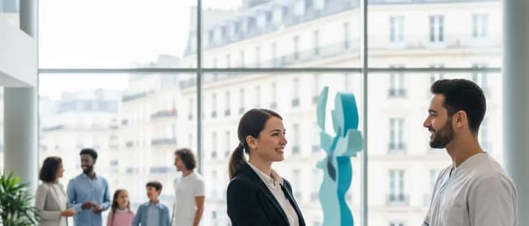 Mulher brasileira analisando documentos de plano de saúde em apartamento em São Paulo