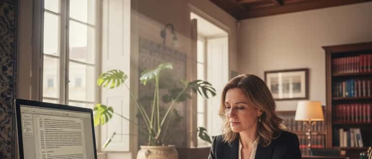 Advogada portuguesa a rever documentação sobre direitos do doente e testamento vital