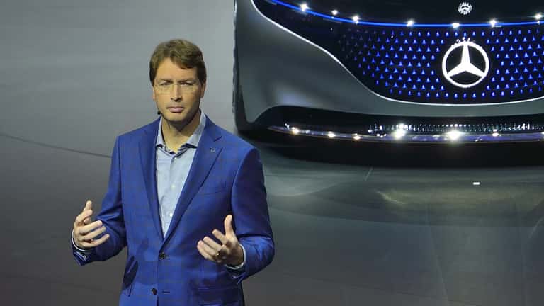 Ola Källenius, CEO von Daimler, präsentiert auf der IAA 2019