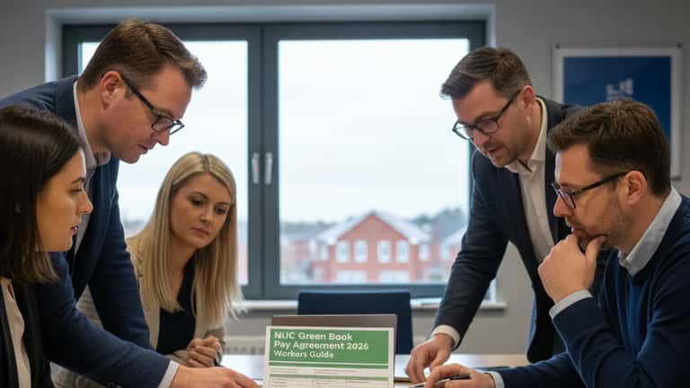 Workers in local government sector reviewing their pay agreement in the UK, 2026