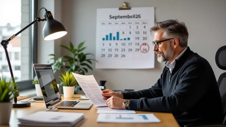 Chef d'entreprise strasbourgeois révisant le calendrier de conformité à la réforme facturation électronique 2026