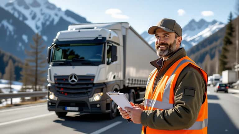 Österreichischer Lkw-Fahrer prüft seine KV-Rechte 2026