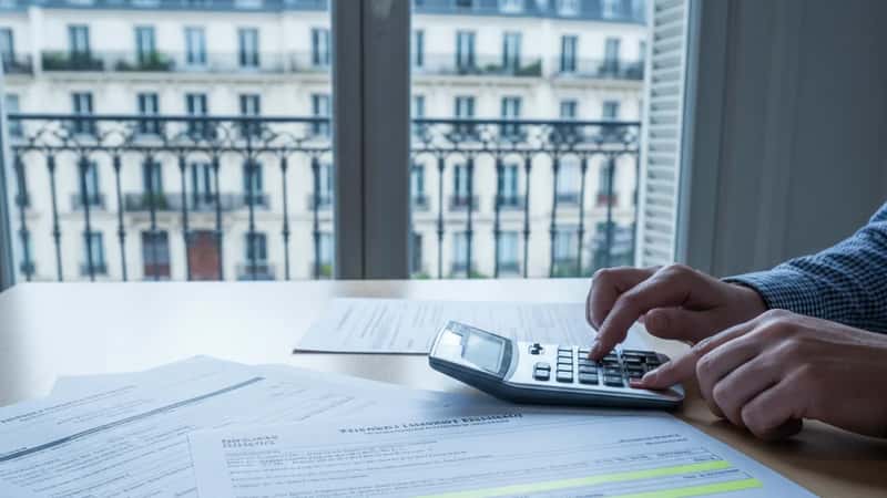Rhode Island HR professional reviewing employment law documents and wage claim forms at a Providence office desk