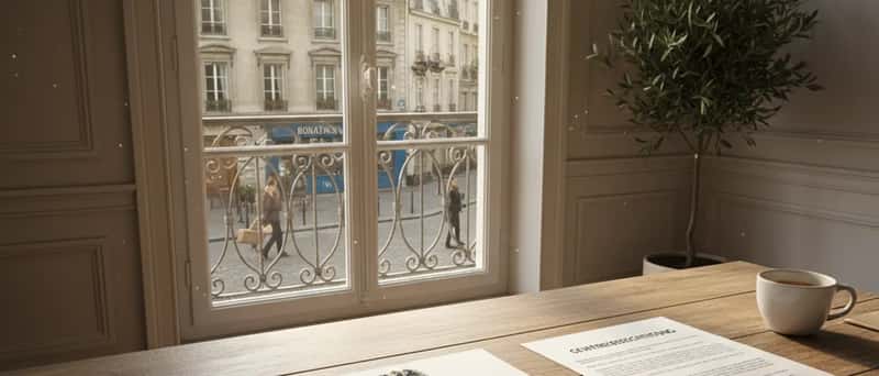 Gewerbeschein und Geschäftsunterlagen auf einem Schreibtisch in Österreich