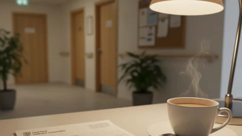 SOSU-lønmedarbejders overtidsskema på kommunekontor i Odense