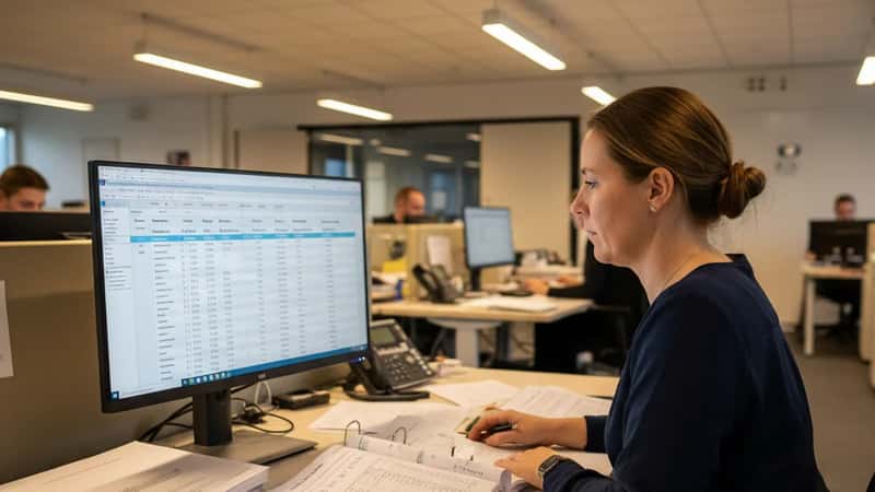 HR-leder i Aarhus verificerer lønudbetalinger under 3F Transport Luftfartsoverenskomsten 2025-2028