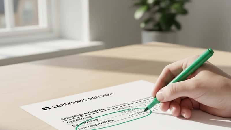 Pensionsopgørelse med bidragsrækker fra GL-overenskomst i Odense