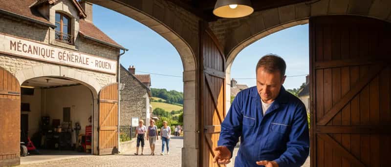 Mekaanikko vertaa alkuperäisiä ja OES-jarrupaloja työpöydällä suomalaisessa autokorjaamossa