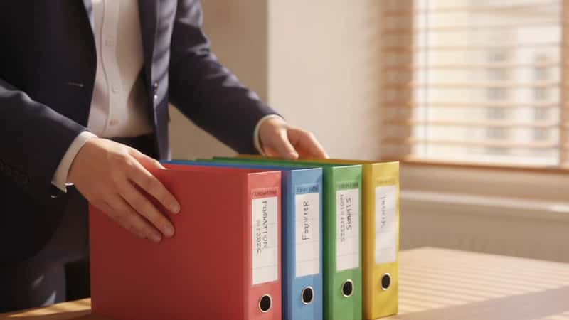 Responsable formation dans une ETI bordelaise consultant un dossier de conformité Qualiopi sur son bureau