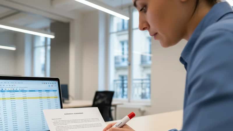 HR-specialist i Malmö antecknar kollektivavtalsklausuler