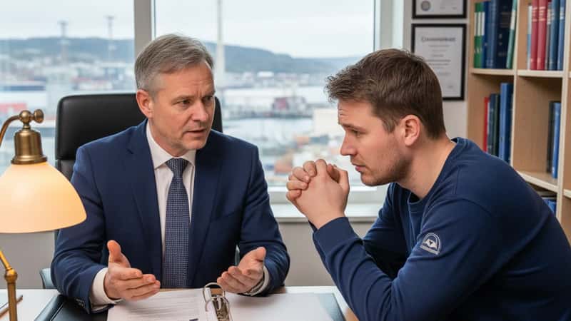 Arbeidsrettsadvokat i Husnes forklarer oppsigelsesprosedyrer under Industrioverenskomsten