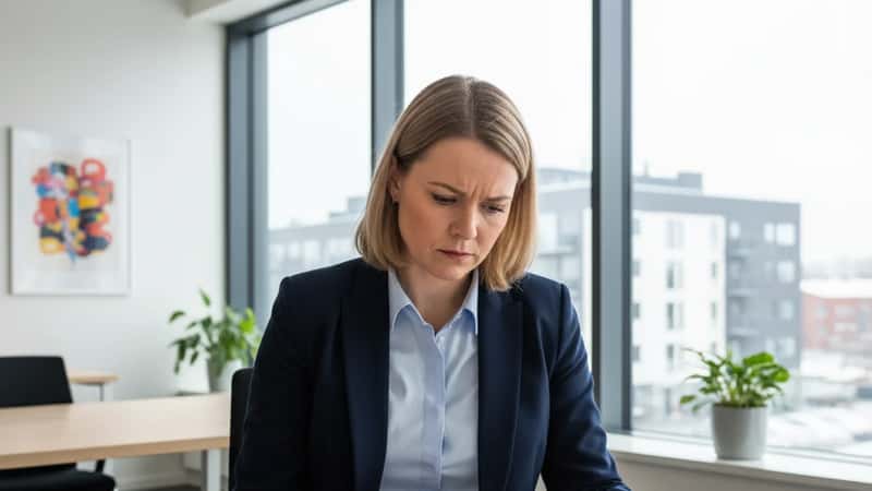 "Oululainen HR-ammattilainen lukee työehtosopimusta toimistossaan luonnonvalossa"