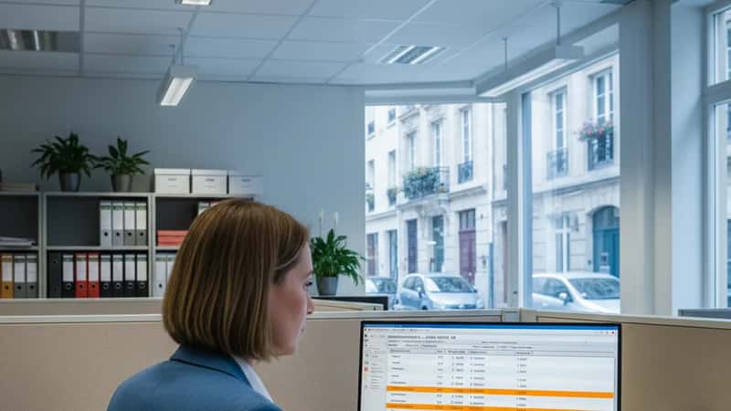 HR-specialist granskar löneunderlag med OB-procentsatser på datorskärm i kontorsmiljö i Uppsala
