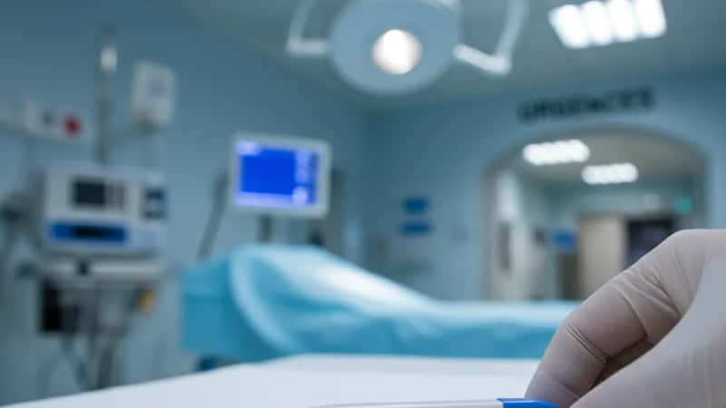 Thermomètre médical affichant 40,2 degrés à Toulouse, surveillance d'un coup de chaleur