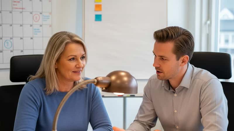 Tillitsvalgt og lagerarbeider ved logistikkfirma i Stavanger diskuterer ferieplan og ferieloven