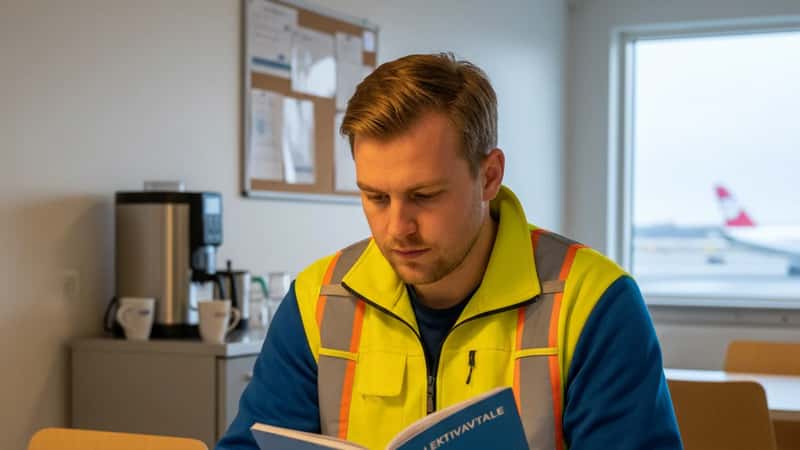 Bakkeansatt ved Ålesund Airport Vigra sammenligner lønnsslipp med Flyavtalen