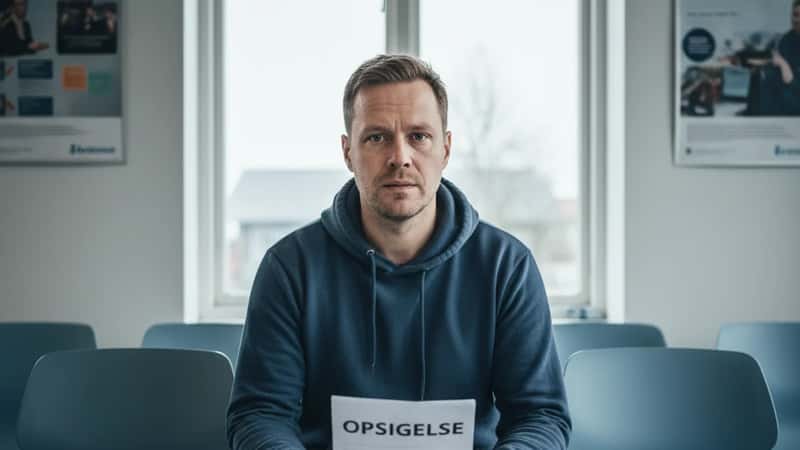 VVS-montør i Herning med opsigelsesdokument i A-kassens ventesal