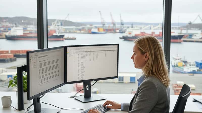 HR-rådgiver i Stavanger gjennomgår tariffbestemmelsene i Fellesforbundets Industrioverenskomst