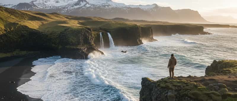 Lögfræðingur fer yfir lagaskjöl á skrifstofu með pennaathugasemdum og kaffibolli á skrifborði