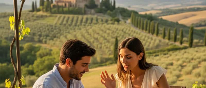 Professionista italiana che esamina documenti fiscali al laptop in un luminoso ufficio domestico