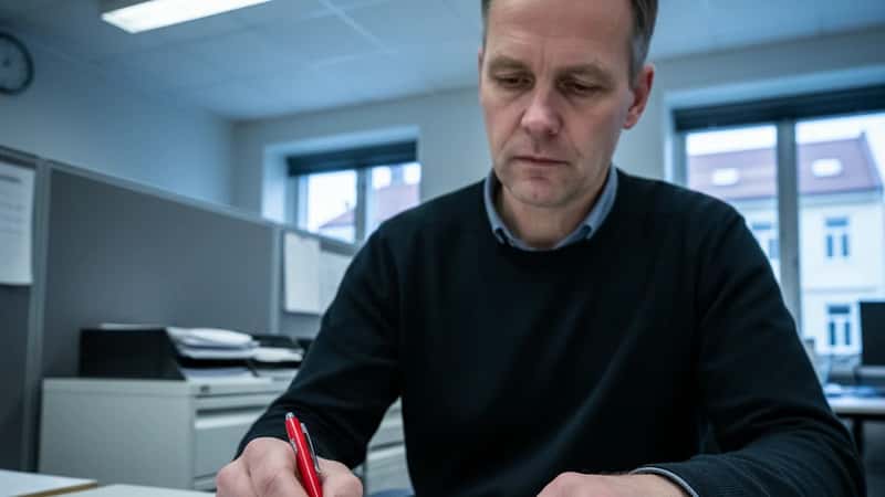 HR-ansvarlig i Stavanger renholdsbedrift gjennomgår minstelønnssatser og ansiennitetstrinn i Renholdsoverenskomsten