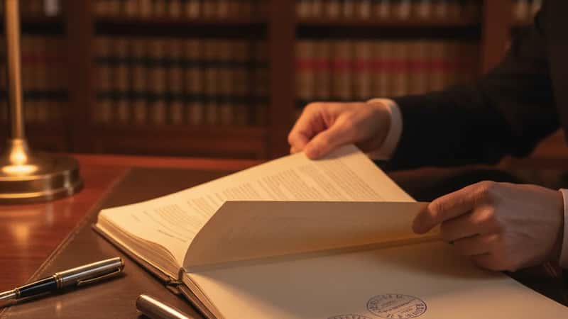 Notaire à Lyon examinant les termes d'un bail commercial avant renouvellement