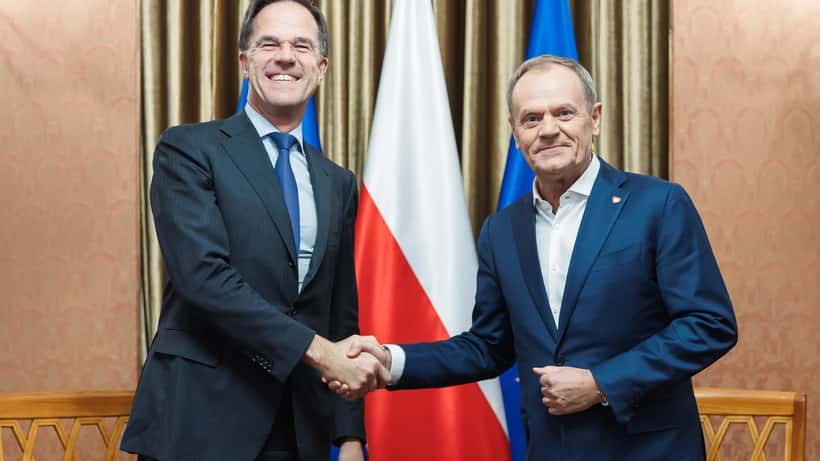 NATO-generalsekretær Mark Rutte i møde med Donald Tusk i Warszawa