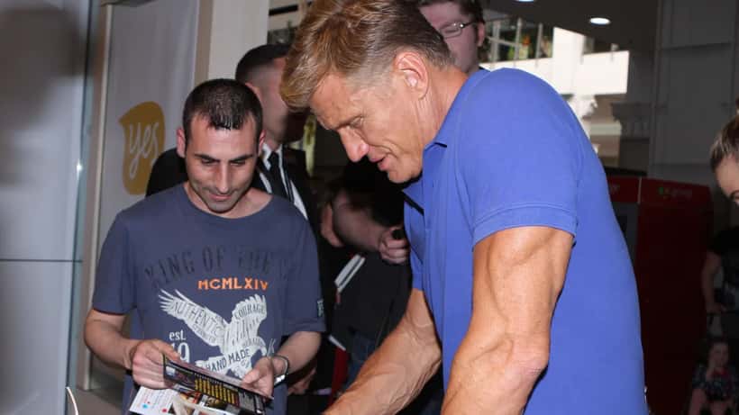 Dolph Lundgren at a public event, photographed by Eva Rinaldi