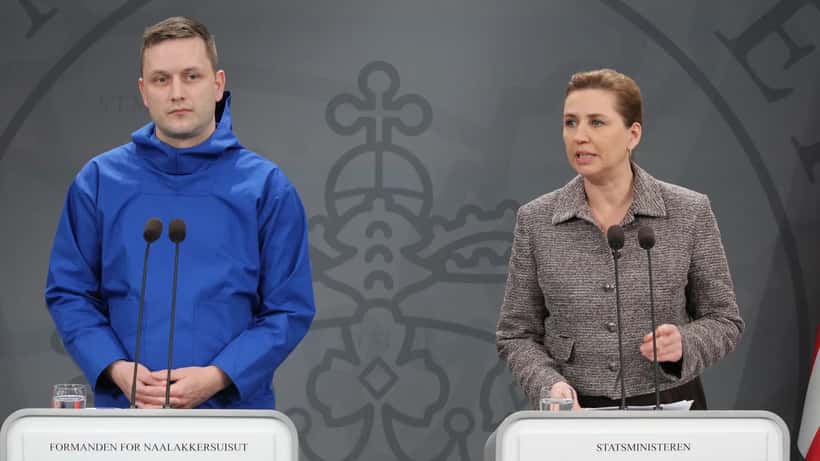 Grønlands statsminister Jens-Frederik Nielsen møder Danmarks statsminister Mette Frederiksen