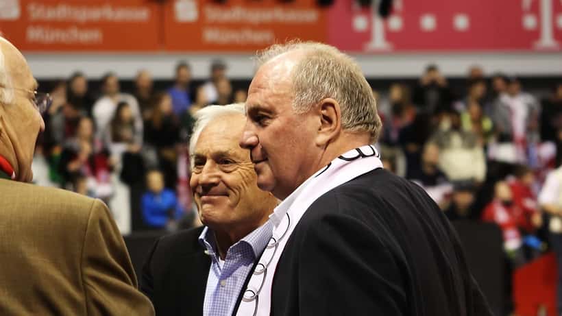 Uli Hoeneß, langjähriger FC Bayern-Präsident und Aufsichtsratsmitglied, im Gespräch