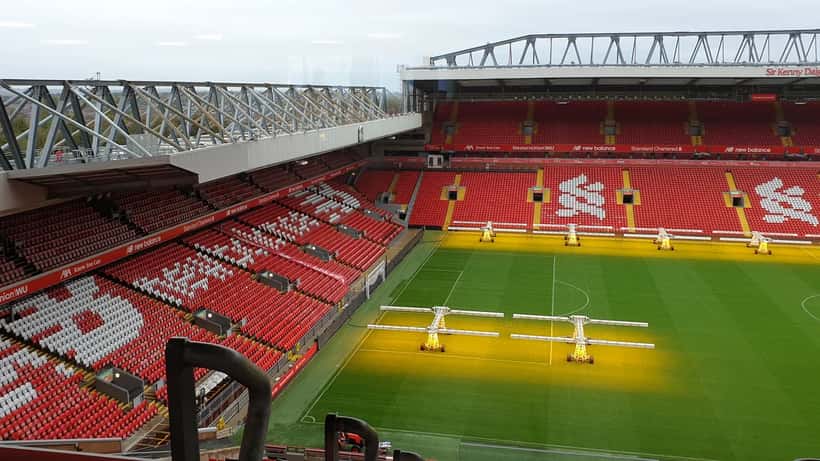 Anfield Stadium, Liverpool — hjemsted for Champions League-drama og fodboldspænding