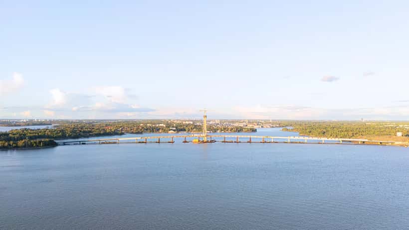 Kruunuvuorensilta kaapelisilta Helsinki Laajasalo