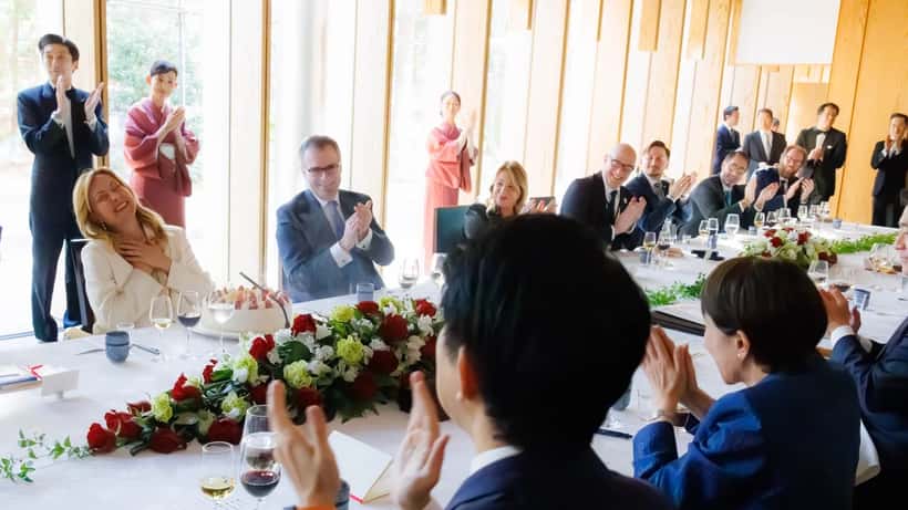 Giorgia Meloni Italian pääministeri G7-huippukokouksessa kesäkuussa 2026