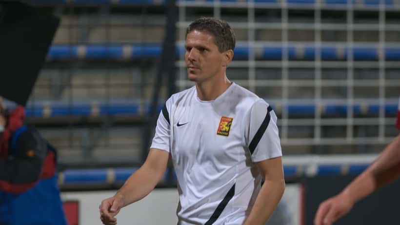 Dietmar Kühbauer beim LASK-Spiel, österreichischer Fußballtrainer 2026
