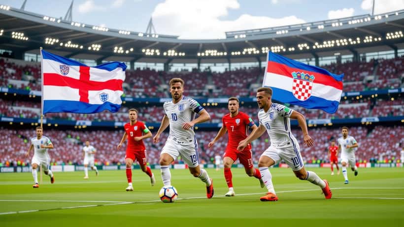England and Croatia players competing at the 2026 FIFA World Cup