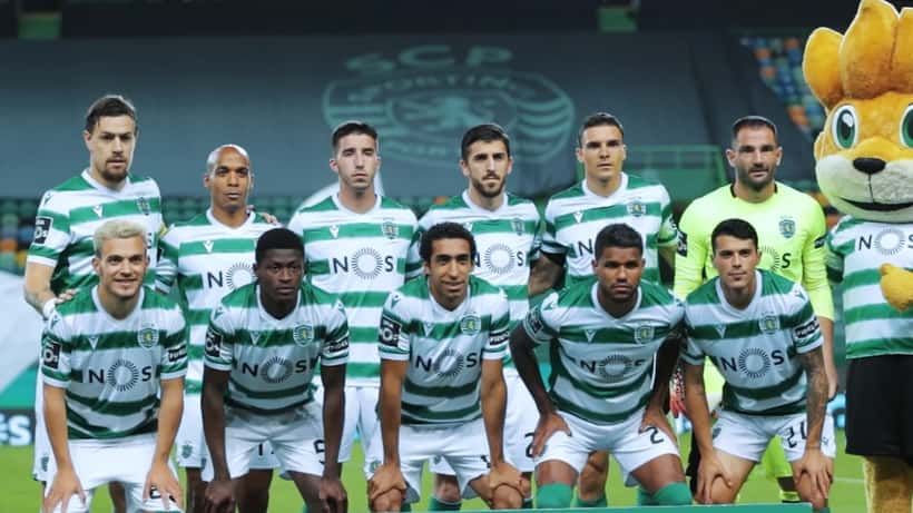Sporting CP Spieler im Einsatz, Abril 2021, Lissabon