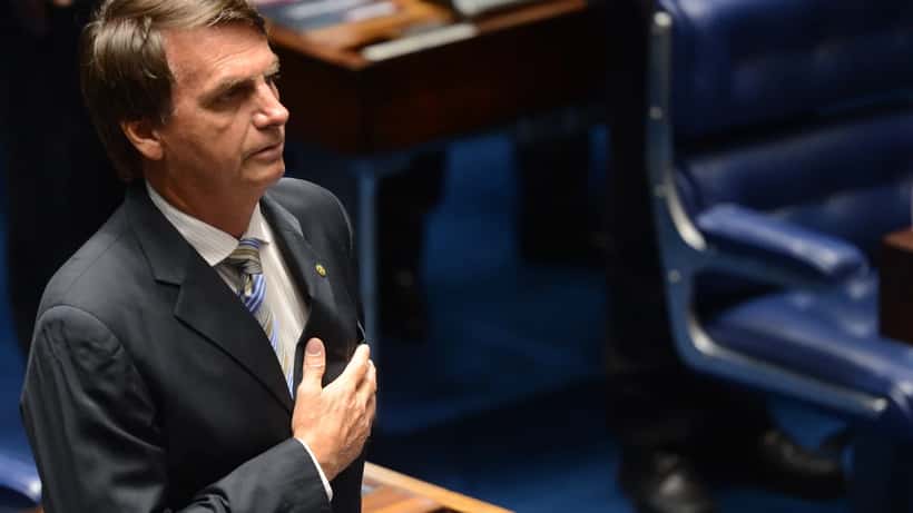 Jair Bolsonaro em cerimônia oficial, foto da Agência Brasil
