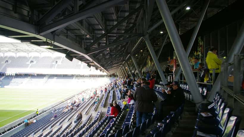 Spielszene von FC Red Bull Salzburg in der Red Bull Arena