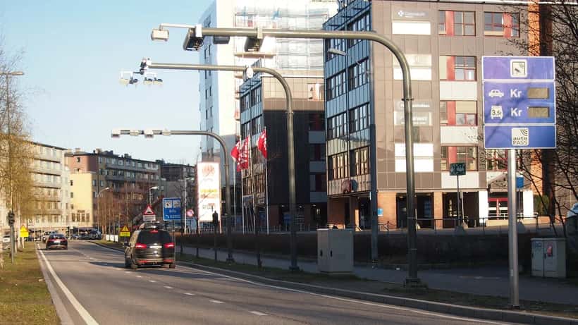 Norsk bompengestasjon på vei