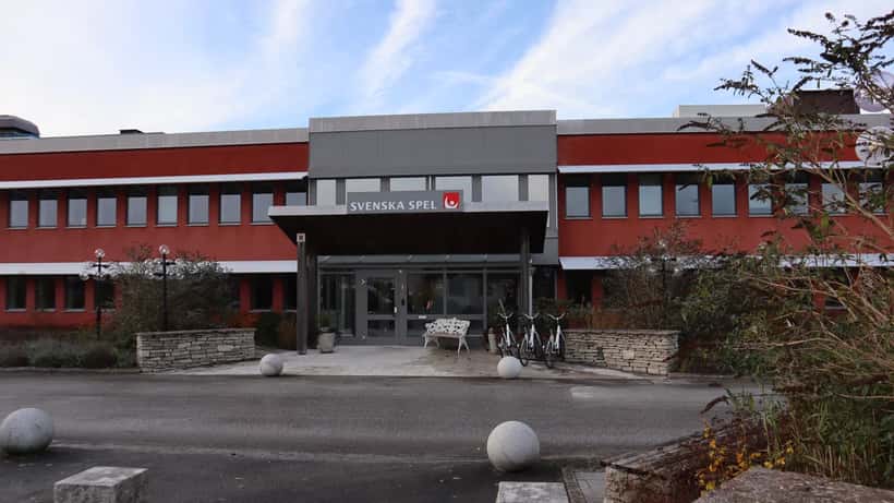 Ingång till Svenska Spels kontor i Visby