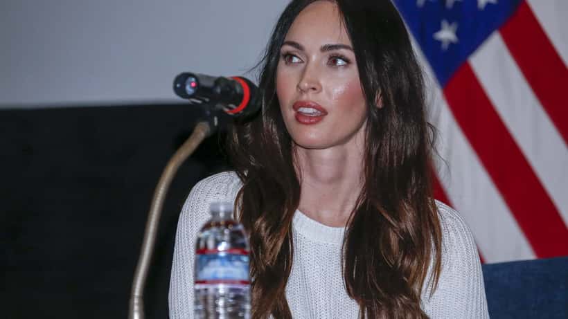 Megan Fox at a U.S. Army event in South Korea, photographed by Spc. Ethan Ford