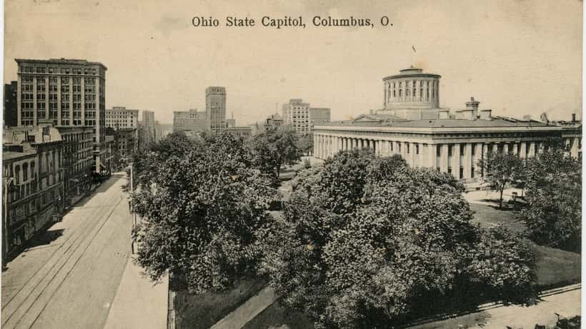 Ohio State Capitol building in Columbus, home of the Ohio Revised Code governing lottery winner privacy