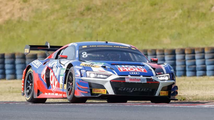 Luca Engstler im Lamborghini beim DTM-Rennen in Oschersleben